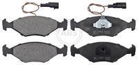 Set of brake linings, disc brake