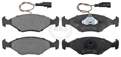 Set of brake linings, disc brake