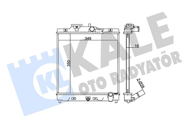 Radiator, engine cooling system