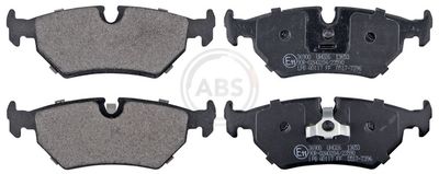 Set of brake linings, disc brake