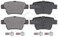 Set of brake linings, disc brake