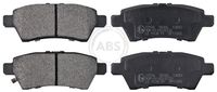 Set of brake linings, disc brake