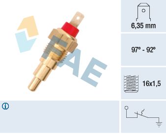 Thermal switch, radiator fan