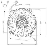 Fan, engine cooling system