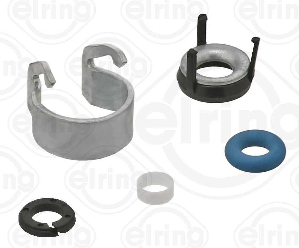 Set of sealing rings, injection valve