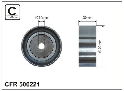 Deflector/guide roller, poly-V belt