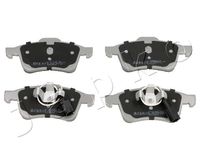 Set of brake linings, disc brake