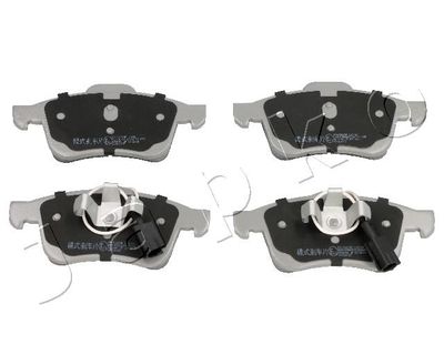 Set of brake linings, disc brake