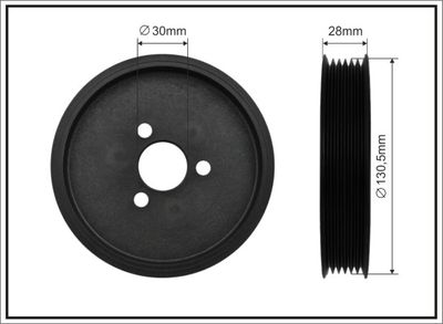 Pulley, servo pump