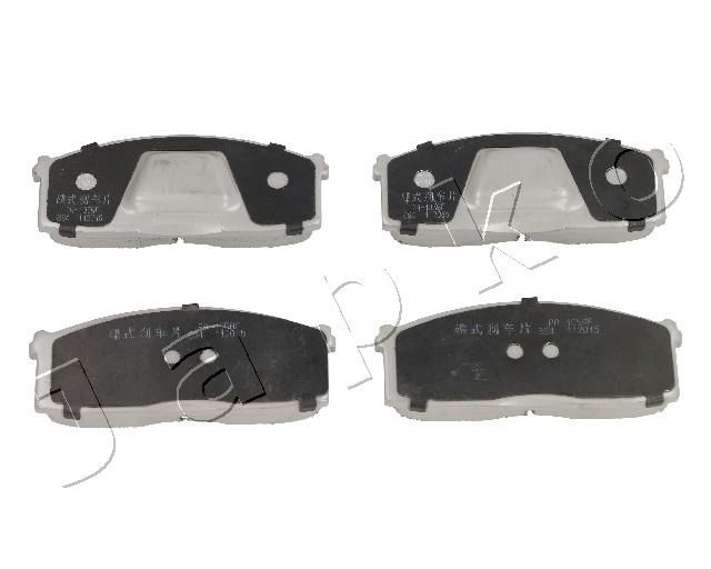 Set of brake linings, disc brake