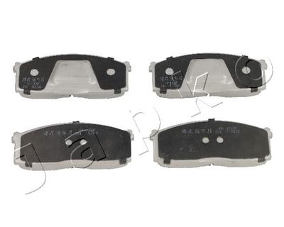 Set of brake linings, disc brake