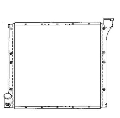 Radiator, engine cooling system