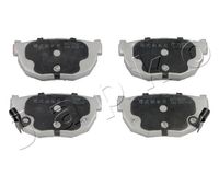 Set of brake linings, disc brake