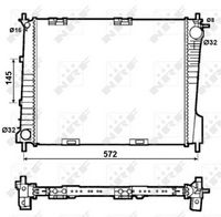 Radiator, engine cooling system