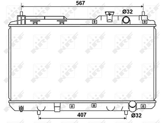 Radiator, engine cooling system