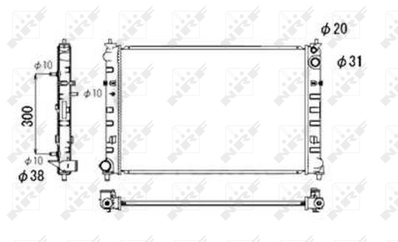 Radiator, engine cooling system