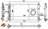 Radiator, engine cooling system