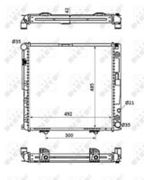 Radiator, engine cooling system