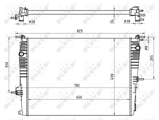 Radiator, engine cooling system