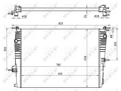 Radiator, engine cooling system