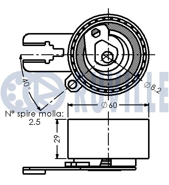 Tension roller, toothed belt