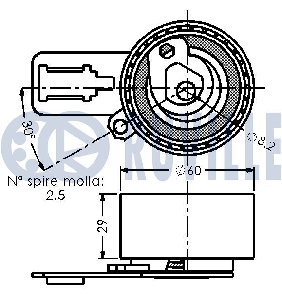 Tension roller, toothed belt