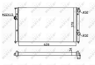 Radiator, engine cooling system