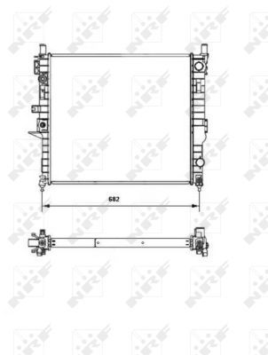 Radiator, engine cooling system