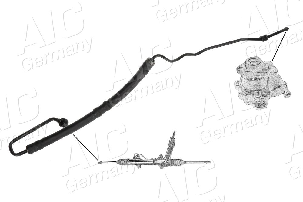 Hydraulic hose, steering mechanism