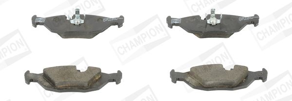 Set of brake linings, disc brake