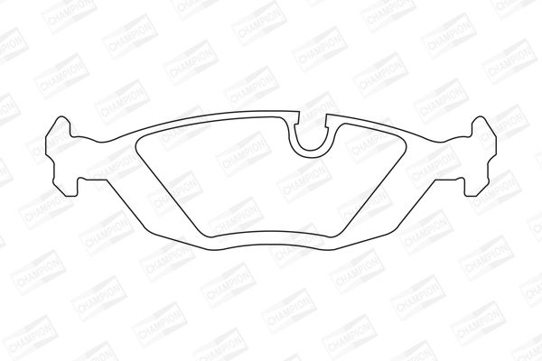 Set of brake linings, disc brake