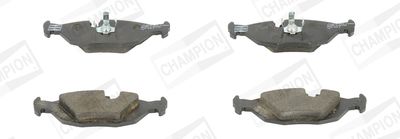 Set of brake linings, disc brake