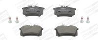 Set of brake linings, disc brake