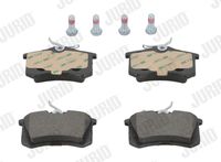 Set of brake linings, disc brake