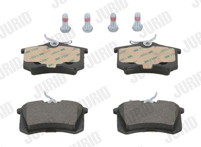 Set of brake linings, disc brake