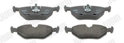 Set of brake linings, disc brake