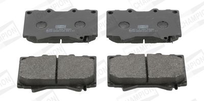 Set of brake linings, disc brake