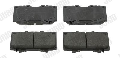 Set of brake linings, disc brake