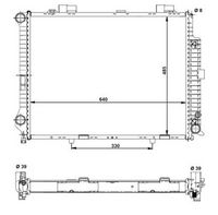 Radiator, engine cooling system