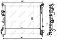 Radiator, engine cooling system