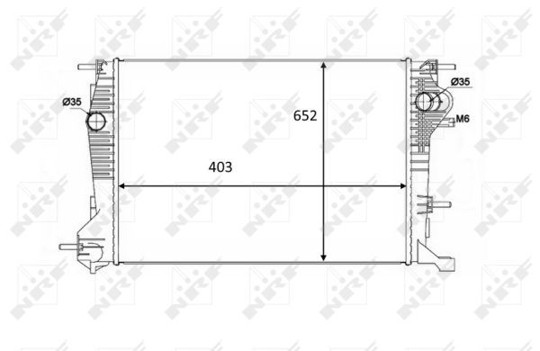 Radiator, engine cooling system