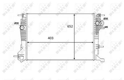 Radiator, engine cooling system