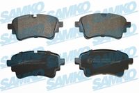 Set of brake linings, disc brake