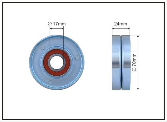 Tension roller, poly-V belt