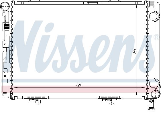 Radiator, engine cooling system