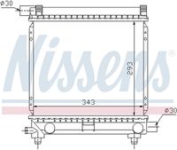 Radiator, engine cooling system