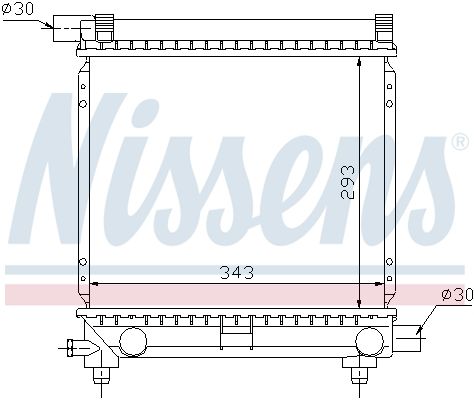 Radiator, engine cooling system