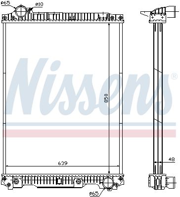 Radiator, engine cooling system