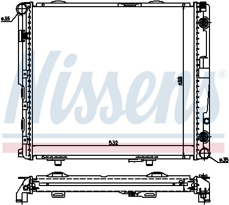 Radiator, engine cooling system