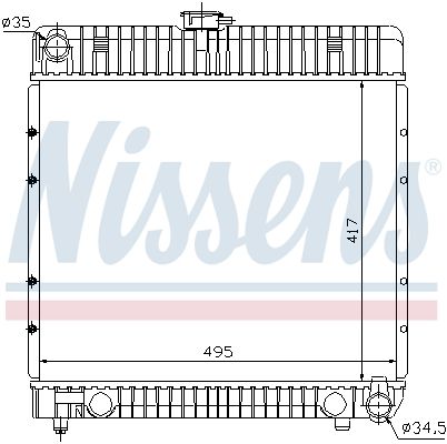 Radiator, engine cooling system